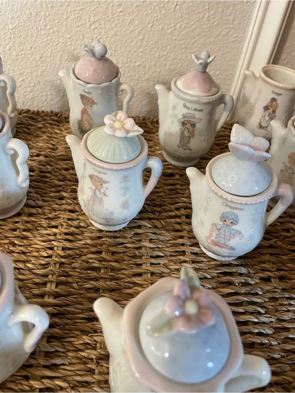 Precious Moments 1995 Enesco PMI Vintage Spice Teapots Collection Lot of 16 - Picture 8 of 16